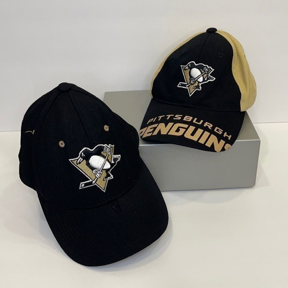 2 Pittsburgh Penguin Hockey Youth Hats